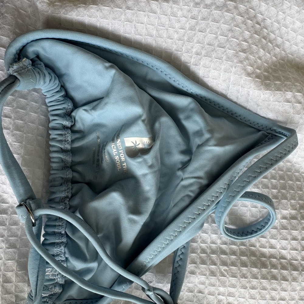 Blackbough Swim Baby Blue Embroidered Bikini Set - Picture 3 of 7